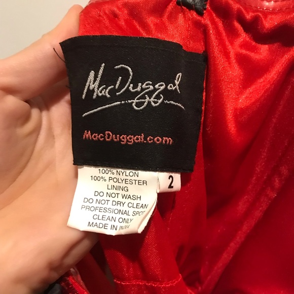 Mac Duggal red mermaid sequin dress NEVER WORN! - Picture 3 of 3